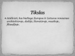 Renesansas Lietuvoje ir pasaulyje 2