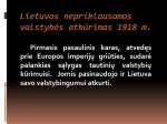 Lietuvos valstybės atkūrimas ir LR laikinosios konstitucijos 2