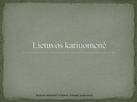 Lietuvos kariuomenės pajėgos 1