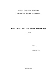 Kino filmo „Praktikantai" refleksija 1