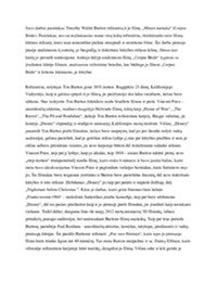 Režisierius Timothy Walter Burton „Mirusi nuotaka“ filmo analizė 2