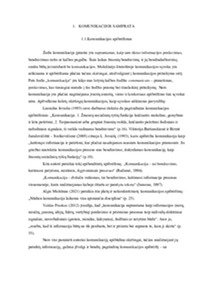 Komunikacija: Vidinė ir išorinė komunikacija 1
