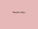 Masažo rūšys projektas
