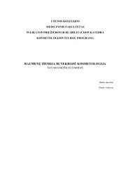 Raumenų išemija ir nekrozė kosmetologijos srityje 1