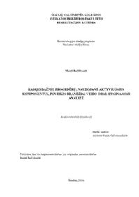 Radijo dažnio procedūrų, naudojant aktyviuosius komponentus, poveikis brandžiai veido odai: lyginamoji analizė 1