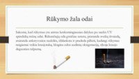 Rūkymo žala odai skaidrės 2