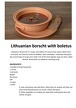 Lithuanian borscht with boletus