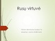 Rusų virtuvė projektas