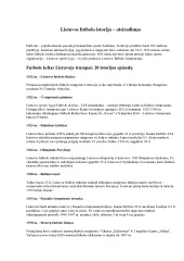 Lietuvos futbolo istorija – atsiradimas 1