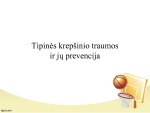 Tipinės krepšinio traumos ir jų prevencija 1