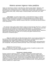 Mokinio asmens higiena ir kūno priežiūra 1