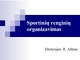 Sportinių renginių organizavimas