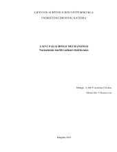 Laivų pagalbiniai mechanizmai Nusausinimo siurblio našumo skaičiavimas 1