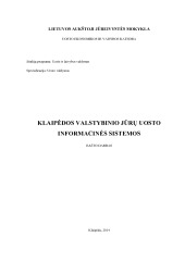 Valstybinio jūrų uosto informacinės sistemos 1