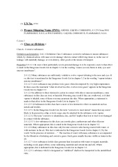 Dangerous goods 1