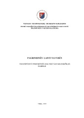 Pagrindinės laivo savybės 1