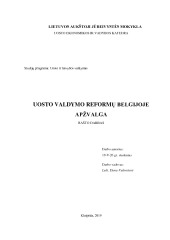 Uosto valdymo reformų Belgijoje apžvalga 1