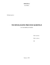 Laivo technologinė proceso kortelė 1