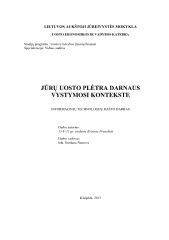 Jūrų uosto plėtra darnaus vystymosi kontekste 1