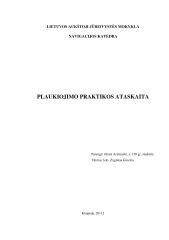 Plaukiojimo praktikos ataskaita (3) 1