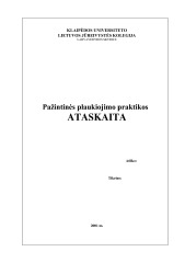 Pažintinės praktikos ataskaita Karinis laivas F-12 1