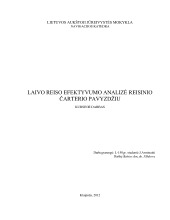 Laivo reiso efektyvumo analizė 1
