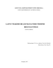 Laivo vilkimo ir locmanavimo teisinis reguliavimas 1