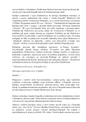 Czy biografia może być kluczem do odczytania twórczości pisarza? Omów zagadnienie na wybranych przykładem 2