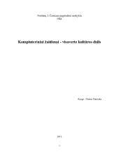 Kompiuteriniai žaidimai visavertė kultūros dalis 1