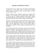 Vytautas Mačernis Kaip išgyventi dūžtančiose formose? analizė 1