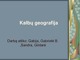 Kalbų geografija skaidrės