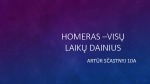 Homeras – visų laikų dainius 1