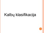 Kalbų klasifikacija 3