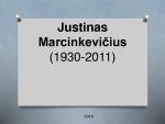 Justinas Marcinkevičius rašytojo pristatymas 1