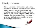 Riterių literatūra skaidrės 3