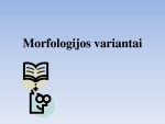 Morfologijos variantai 1