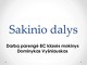 Sakinio dalys