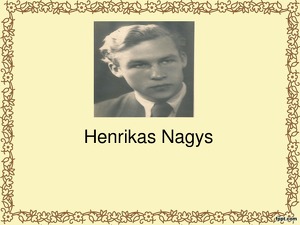 Henrikas Nagys projektas - mokslobaze.lt