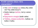 Vinarūšės sakinio dalys 3