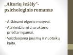 Vincas Mykolaitis - Putinas kūrybos etapai, romanas „Altorių šešėly“ 3