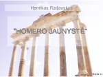 Radauskas Homero jaunystė 1