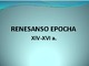 Skaidrės apie Renesansą