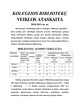 Bibliotekos ataskaita