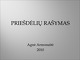 Priešdėlių rašyba
