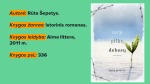 Autorės Rūta Šepetys biografija ir jos knygos „Tarp pilkų debesų“ pristatymas 2