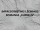 Impresionistinio I. Šeiniaus romano „Kuprelis“ pristatymas