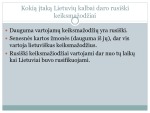 Rusų kalbos įtaka Lietuvių kalbai 2