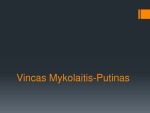 Vincas Mykolaitis - Putinas: biografija, kūryba, bibliografija 1