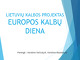 Europos kalbų diena prezentacija