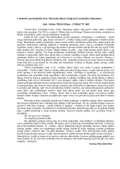 A. Mickevičiaus „Vėlinių“ IV dalies analizė 1